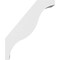 Ekena Millwork 5 1/2-in. W x 20-in. D x 24-in. H Funston Architectural Grade PVC Knee Brace BRCP055X20X24FST - alternate 3